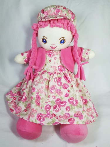 Boneca De Pano Estampada Florida E Plush C/olhos Bordados Se | Parcelamento sem juros Boneca De Pano Estampada Florida E Plush C/olhos Bordados Se | Parcelamento sem juros