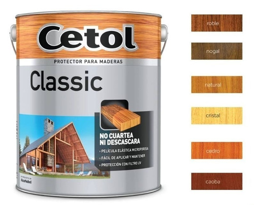 Cetol Classic Exterior Color Cedro X20lt+pincel 10 Envios