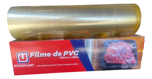 Filme Plástico Pvc Embalar Guarda Proteger Ultra 28cmx300m