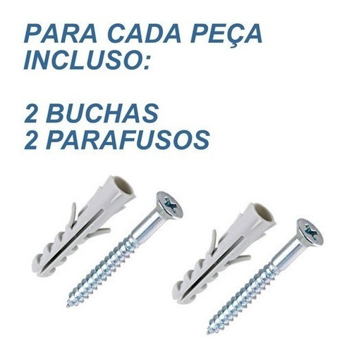 Gancho Suporte Rústico Plantas Parede 15cm Branco