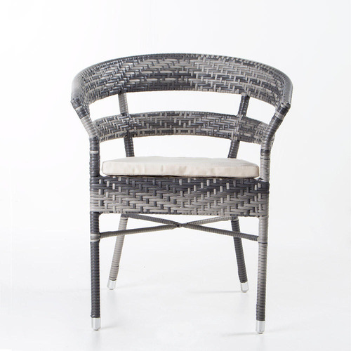 Imagen 3 de 9 de Set Terraza Borneo Gris 3 Pc D-16/b-50