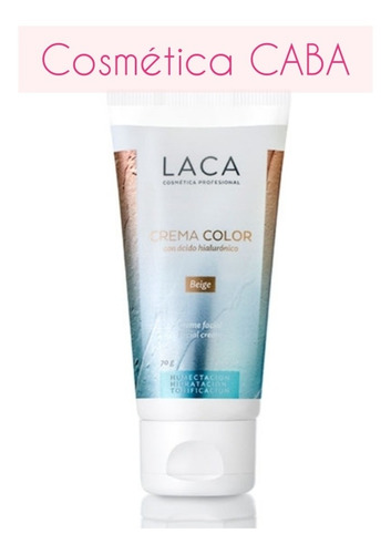 Crema Color Con Acido Hialuronico Y Colageno Hidratante Laca