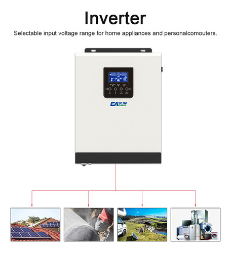 Batería Inverter Sinewave Controller Recarger Solar 40a Para