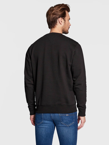 Polerón Con Logo Regular Hombre Tommy Jeans Negro