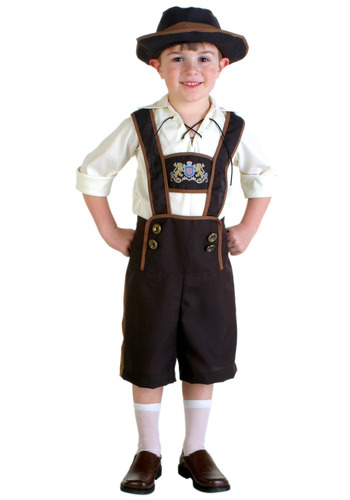 Disfraz Para Niño Lederhosen Talla 2t-4t Halloween 