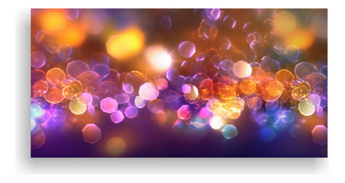 80x40cm Lienzo Movimiento Glitter Light Bokeh Background 169