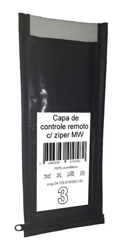 Capa Controle Remoto C/ Zíper Kit C/25 Peças