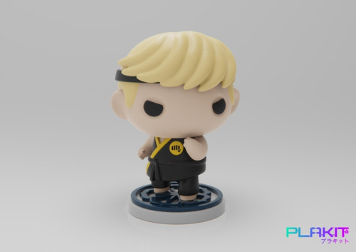 Imagen 2 de 3 de Muñeco Johnny Lawrence Karate Kid Figura Para Pintar Plakit