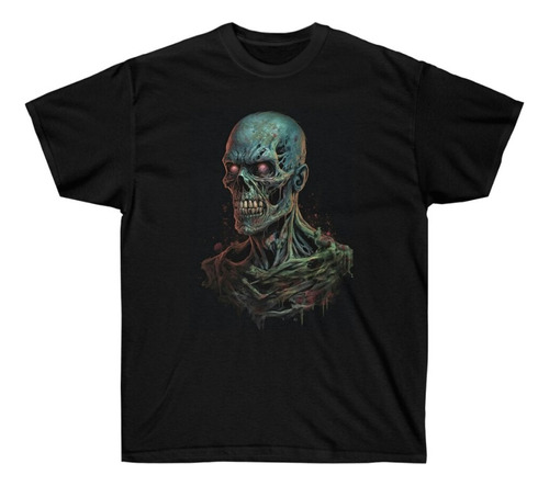 Polera Unisex Calavera Muerto Algodon Estampado