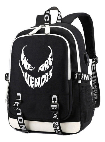 Mochila Anime Superhero Anti-spiderman, Bolsa Grande 2022 Color Negro 03