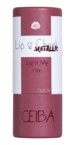 Ceiba Bálsamo Vegano Lip & Cheek Metallic: Light My Fire