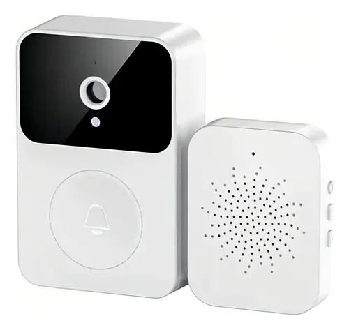 comprar Campainha Inteligente Camera Sem Fio Wi-fi Prova Dagua Audio Cor Branco 110vu002F220v