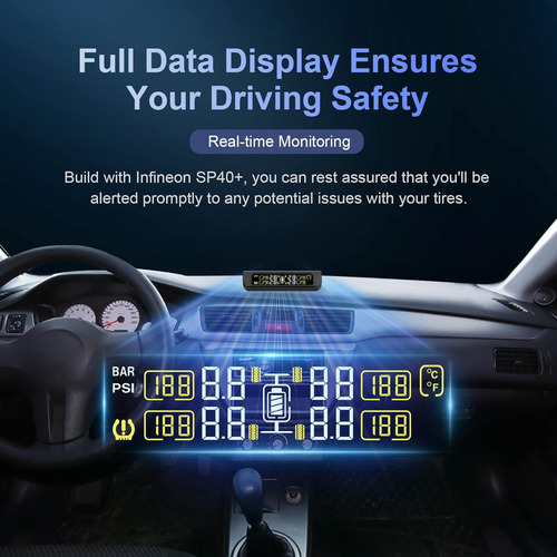 Tpms Sistema De Monitoreo De Presión De Neumáticos Con 4 Sen
