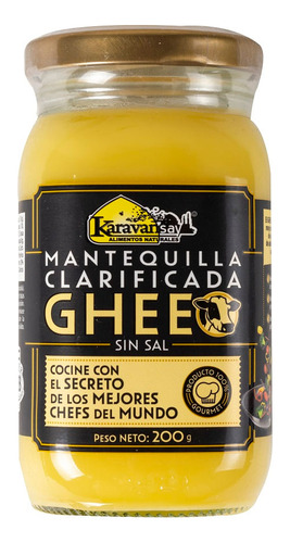 Mantequilla Ghee Sin Sal Clarificada X 200g