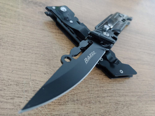 Navaja Automatica Tactica Venom Denfesa Acero Color Razzz2
