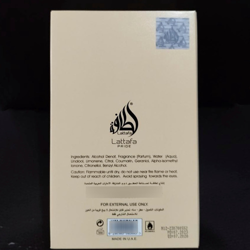 Perfume Affection De Lattafa Pride 100ml Edp