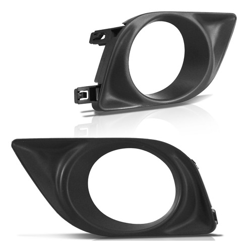 Farol Milha Versa 2012 A 2014 Moldura Lâmpadas Halógena H11
