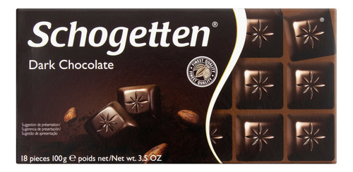 Chocolate Dark 50% Cacau Schogetten Caixa 100g