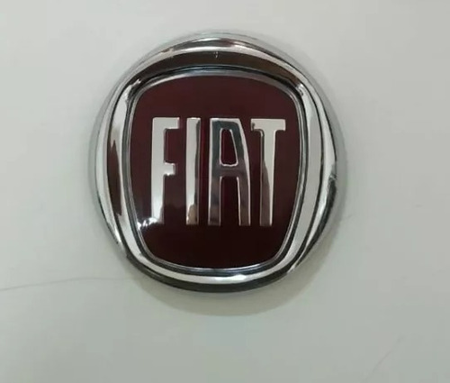 Emblema Grade Fiat Vermelho C/duplaface P/ Strada 08/..- Bre