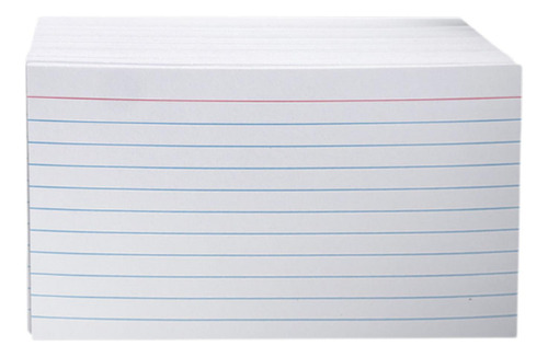Tarjetas De Notas Rayadas, Fichas De 200 Hojas Blancas