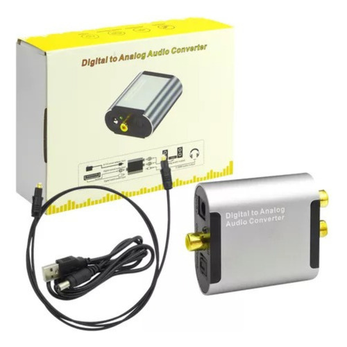 Convertidor De Audio Digital A Análogo Con Cable Optico