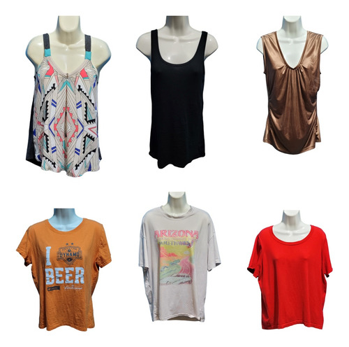 Mini Paca De Blusas Americanas De Dama Tallas M L Y Xl (Usado)