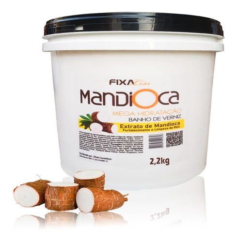 Hidratação Capilar Profissional Mandioca 2,2kg Balde