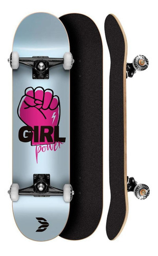 Skate Montado Profissional Cisco Feminino Power 8.0 - Abec 5