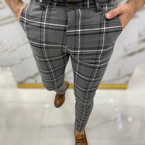 Pantalones De Vestir Para Hombre, A Cuadros, Frente Plano, S | Meses sin intereses Pantalones De Vestir Para Hombre, A Cuadros, Frente Plano, S | Meses sin intereses
