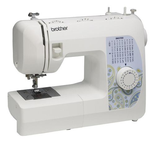 Máquina De Coser Recta Brother Bm3700 Portable Blanca 110v Color Blanco