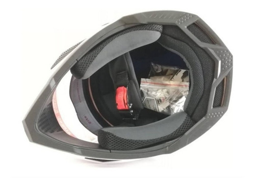 Imagen 3 de 6 de Casco Doble Proposito Iron Racing Ir-93 Negro Brillante