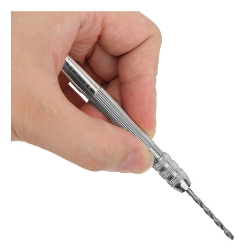 Minitaladro Manual De Plata + 10 Brocas Diferentes