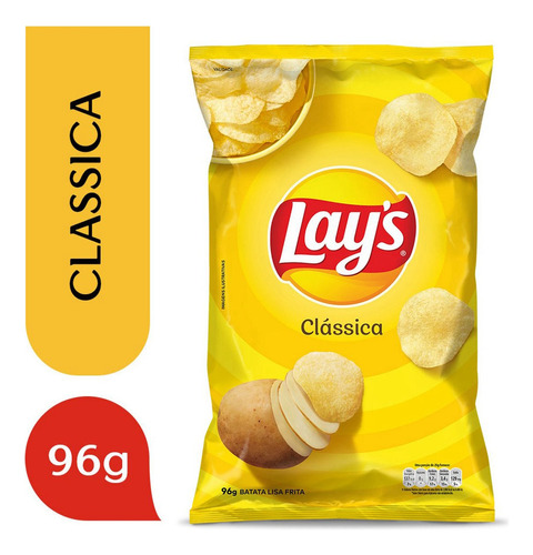 Batata Frita Lisa Clássica Lay's Pacote 96g