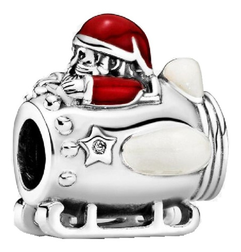 Pandora Charm Santa Rocketship Original + Kit De Regalo