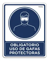 Comprar Señalamiento Obligatorio Uso De Gafas Protectoras 40x50