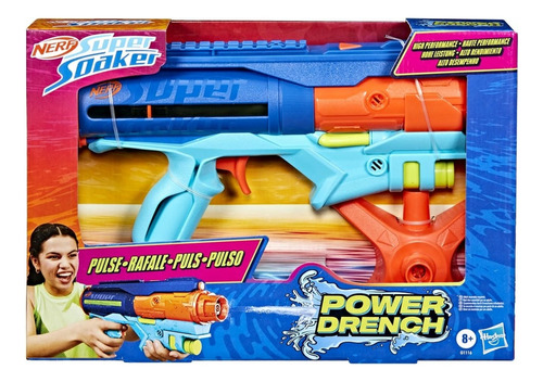 Nerf Super Soaker Lanzador De Agua Power Drench +8 Años