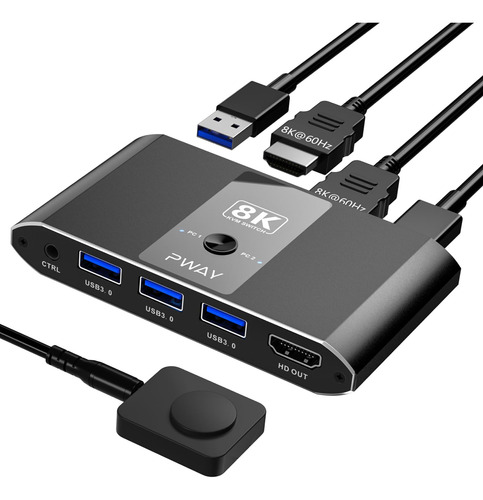 Puerto Hdmi 2 Del Interruptor De 8k Kvm, Selector Del Interr