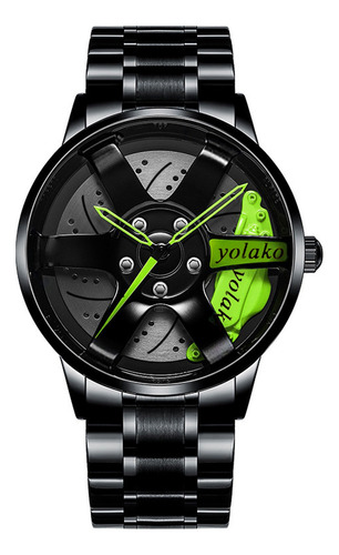 Reloj Deportivo Con Forma De Rueda De Coche Para Hombre, Rel