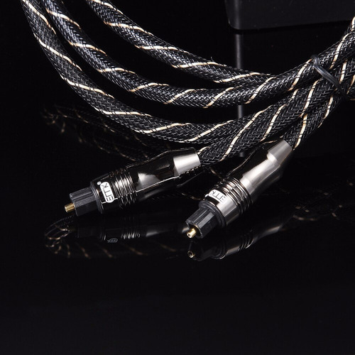 Imagen 6 de 8 de Cable Óptico Audio Toslink Emk Reproductor Blu-ray, Tv 2mts