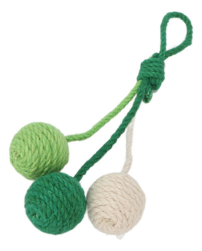 Corda Interativa Mastigável Pendurada Em Bola De Sisal Color