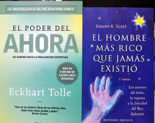 Imagen 1 de 1 de El Poder Del Ahora + El Hombre Más Rico Que Jamás Éxito