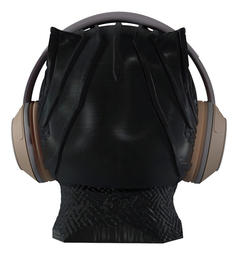 Suporte Mesa Para Headphone Fone Ouvido Cabeça Pantera Negra Cor Preto