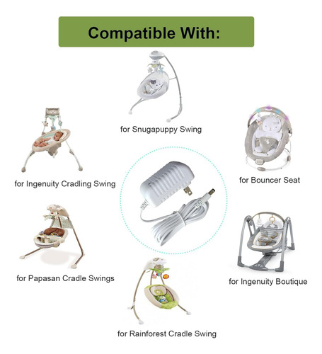 Cargador Compatible Con Fisher Price, Ingenio Swing, Adaptad