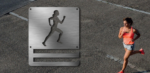 Medallero Running Woman Porta Medallas Personalizado Gratis