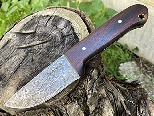 Venta - Cuchillo De Caza Hecho A Mano De Damasco Cuchillo