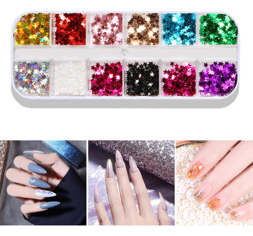 Dos Cajas Nail Art Glitter