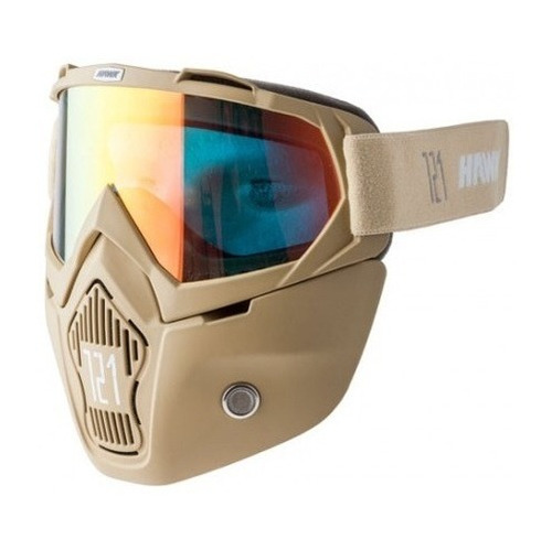 Mascara Hawk 721 Camel C/ Visor Espejado-bmmototpartes