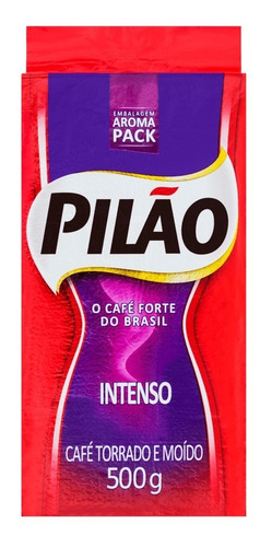 Café Torrado e Moído a Vácuo Intenso Pilão Pacote 500g