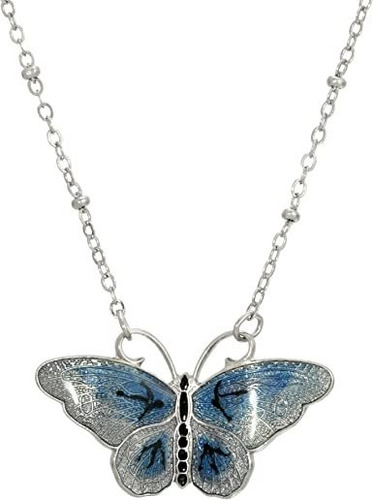 1928 Jewelry Collar Esmaltado De Mariposa Para Mujer De 16
