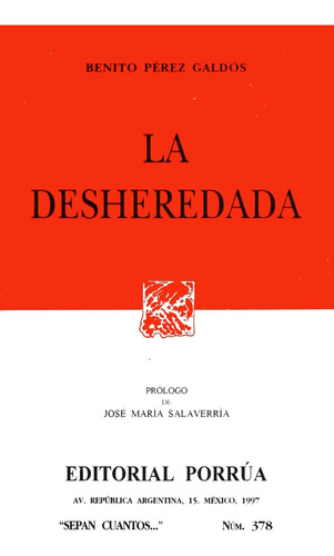 Libro La Desheredada